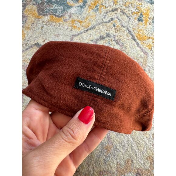 Dolce & Gabbana Suede Newsboy Cap - Picture 9 of 9